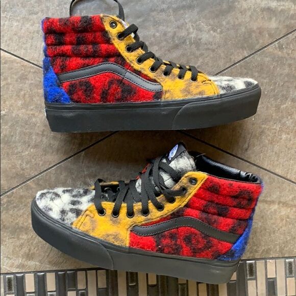 VANS SK8-Hi PLATFORM 2 Mix Leopard Multi/Black WMN - Picture 2 of 4